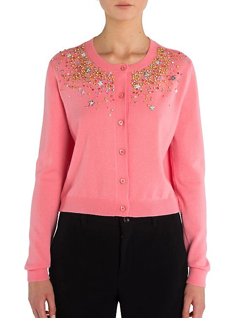 Miu Miu - Embellished Cashmere Cardigan