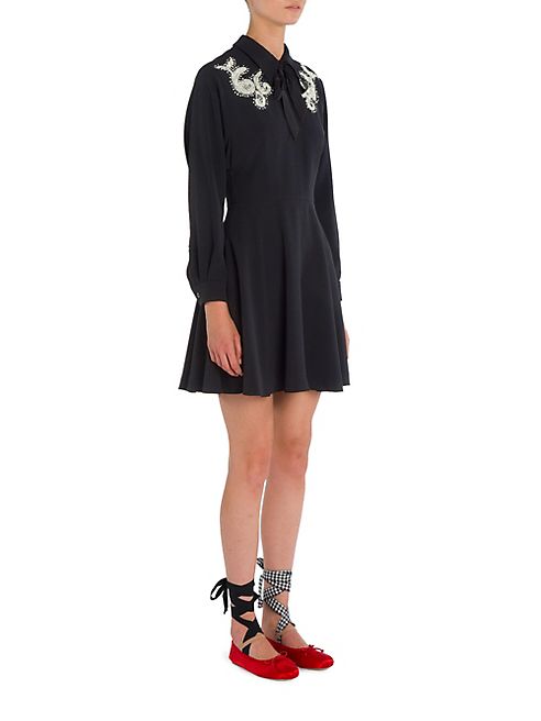 Miu Miu - Embellished Collared Dress