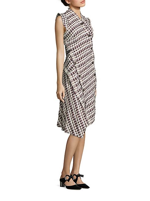 Proenza Schouler - Tweed Asymmetric Dress