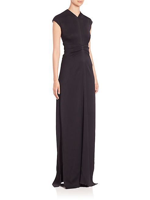 Proenza Schouler - Short Sleeve Cutout Gown