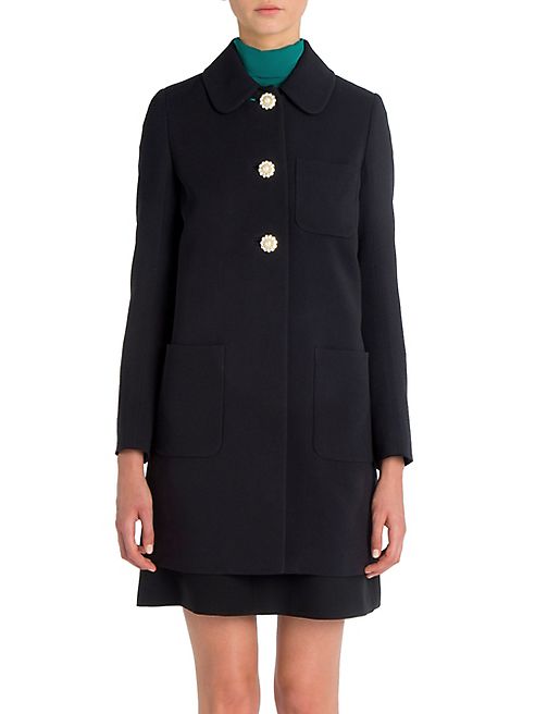 Miu Miu - Embellished Button Coat