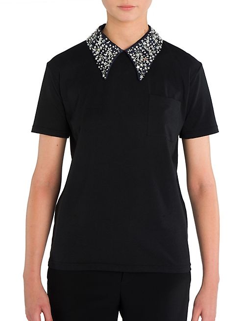 Miu Miu - Embellished Collar Top