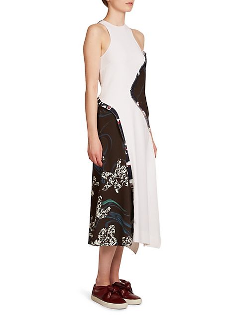 Cédric Charlier - Orchid Printed Dress