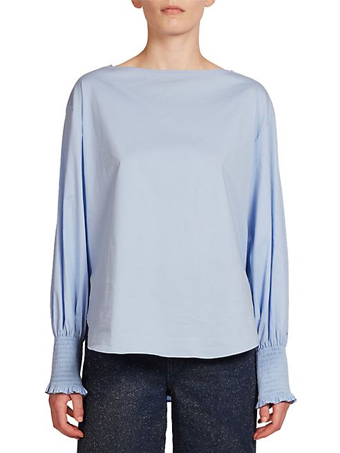 Cédric Charlier - Cotton Smocked Blouse