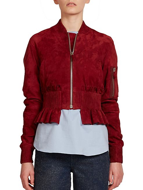 Cédric Charlier - Suede Bomber Jacket