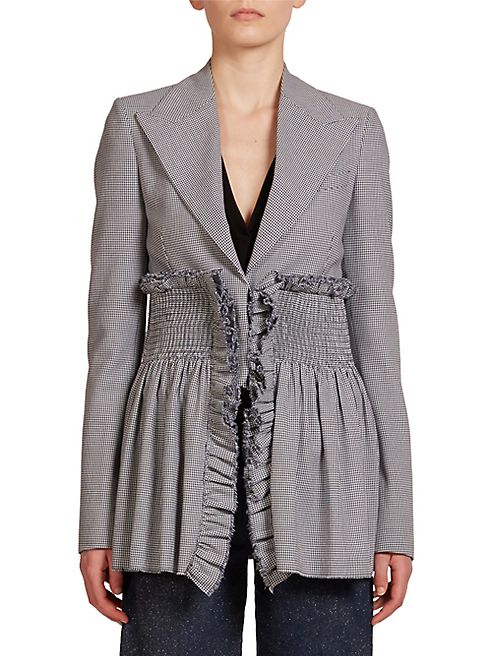 Cédric Charlier - Long Herringbone Blazer