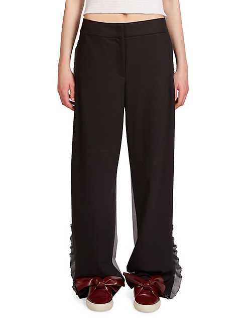 Cédric Charlier - Side Ruffle Pants