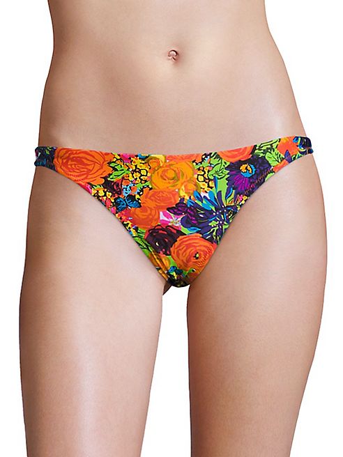 MILLY - Floral Print St. Lucia Bikini Bottom