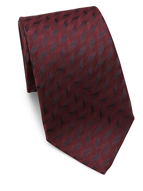 Armani Collezioni - Metallic-Print Silk Tie