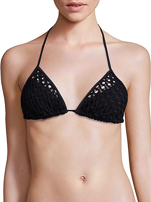 MILLY - Curacao Netting String Bikini Top