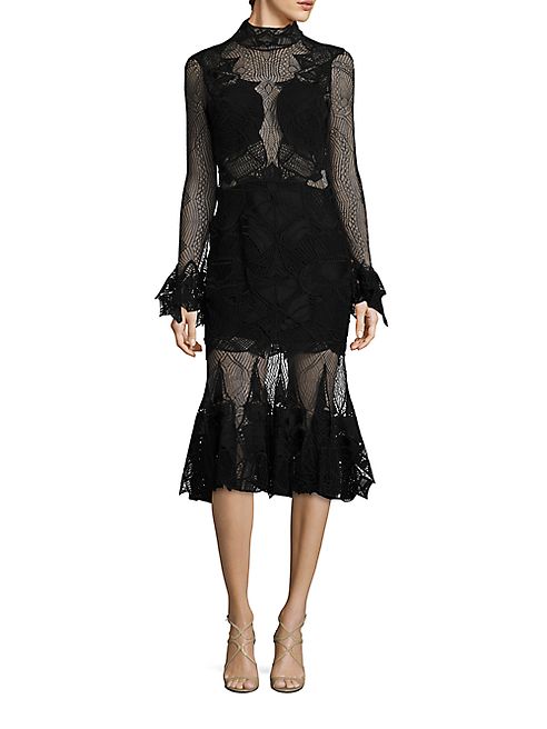 Jonathan Simkhai - Linear Dome Lace Midi Dress