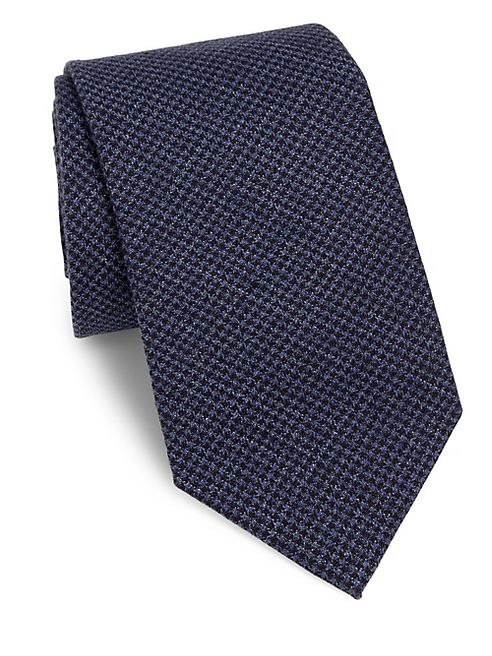 Brunello Cucinelli - Houndstooth Silk Tie