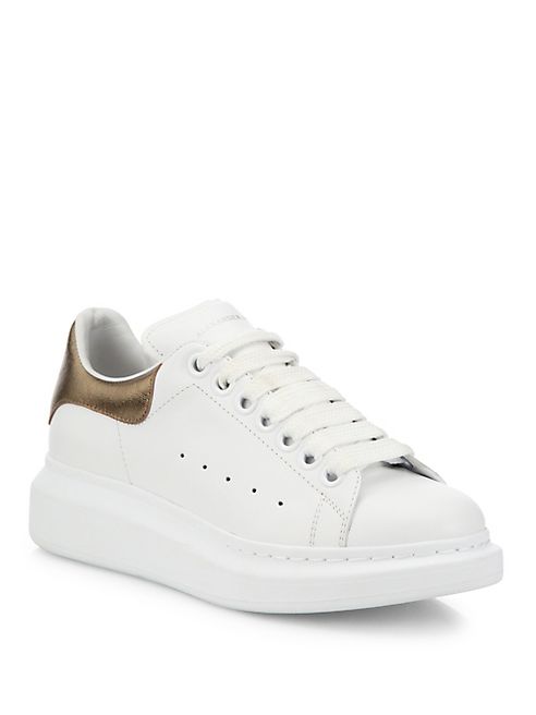 Alexander McQueen - Leather Platform Sneakers