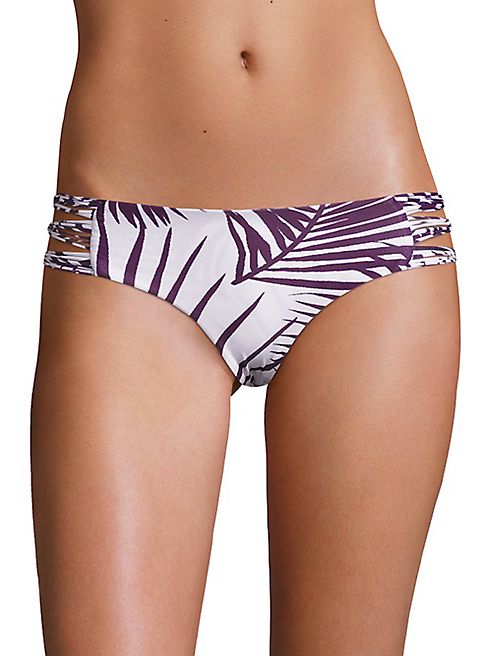 MIKOH SWIMWEAR - Velzyland Palm Leaf Print Bikini Bottom