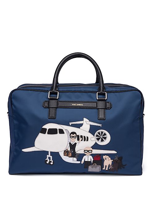 Dolce & Gabbana - Printed Leather Holdall