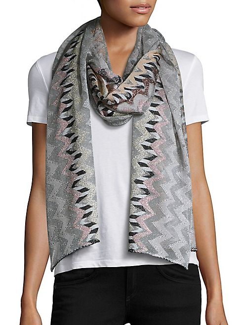 Missoni - Metallic Striped Scarf