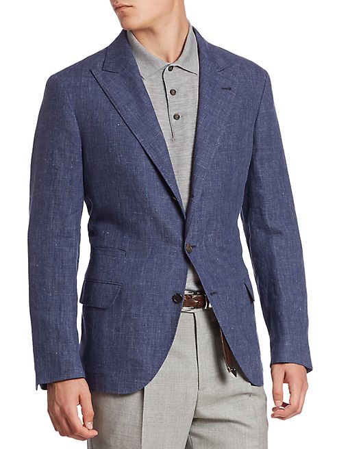 Brunello Cucinelli - Flamed Soft Linen Jacket