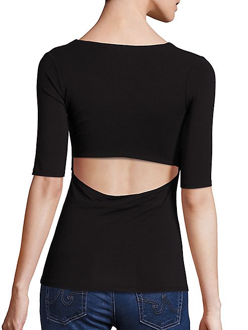 T by Alexander Wang - Solid Back Cutout Tee