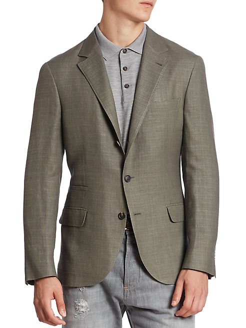 Brunello Cucinelli - Slim-Fit Linen, Wool & Silk Jacket