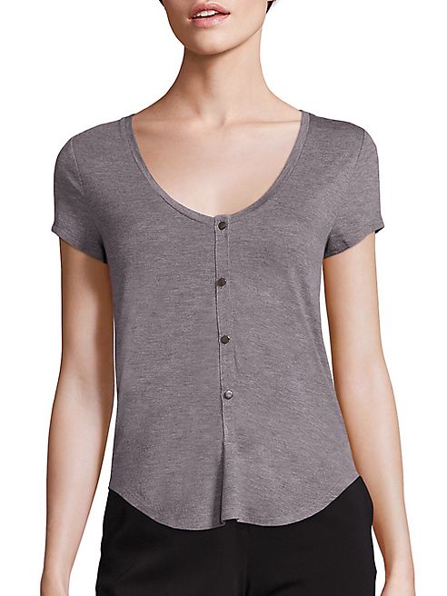 T by Alexander Wang - Low Neck Henley