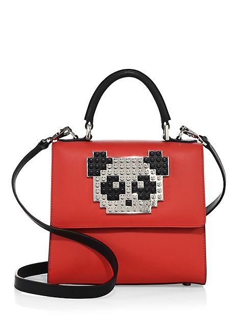 Les Petits Joueurs - Mini Alex Panda Leather Top-Handle Satchel