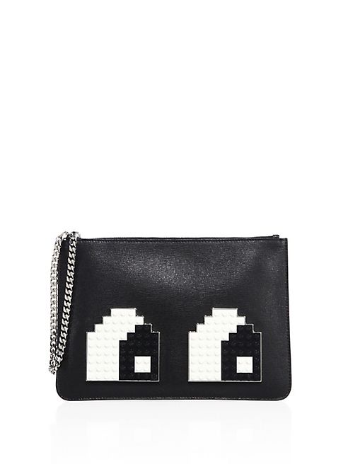 Les Petits Joueurs - Envelope Small Eyes Leather Clutch