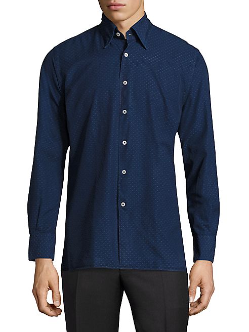 Canali - Micro Dot Print Shirt