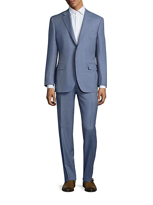 Canali - Solid Wool Two-Button Suit