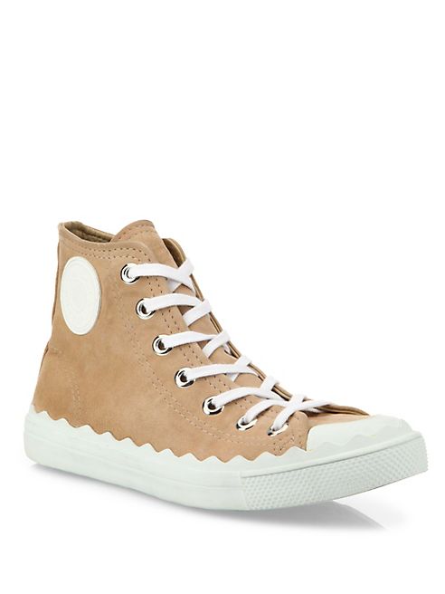 Chloé - Kyle Suede High-Top Sneakers