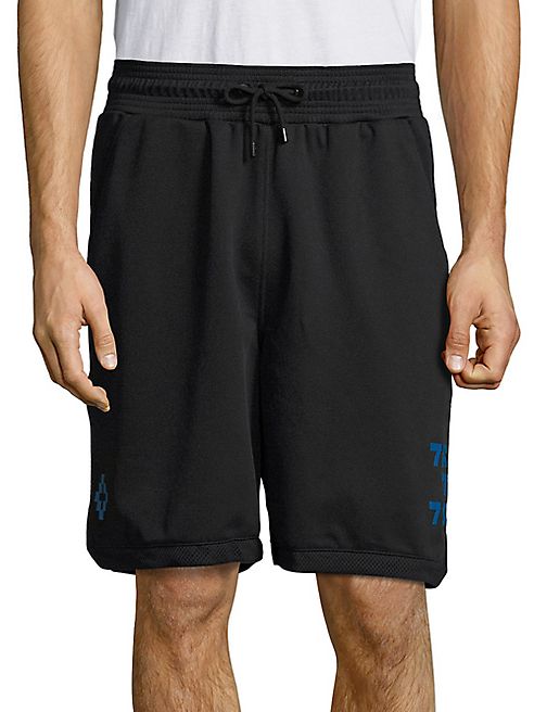 Marcelo Burlon - Mesh-Trim Drawstring Shorts