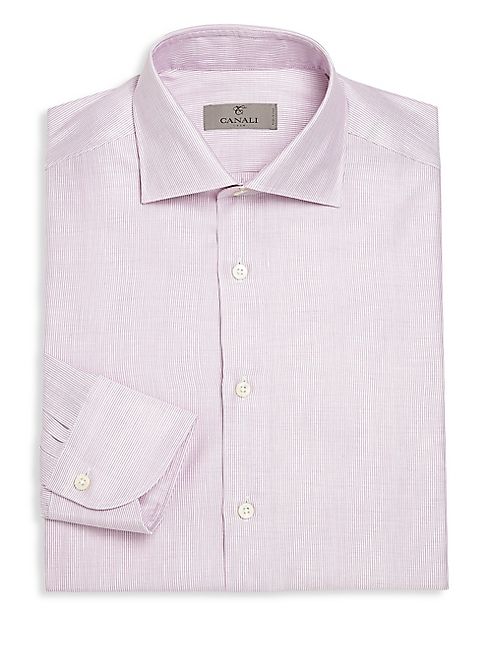 Canali - Slim-Fit Micro Dot Dress Shirt