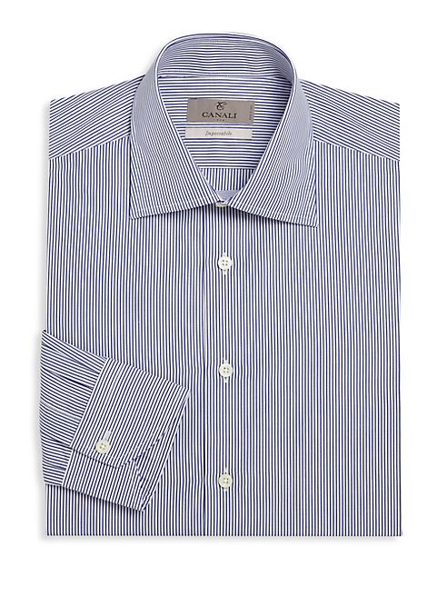 Canali - Regular-Fit Striped Dress Shirt