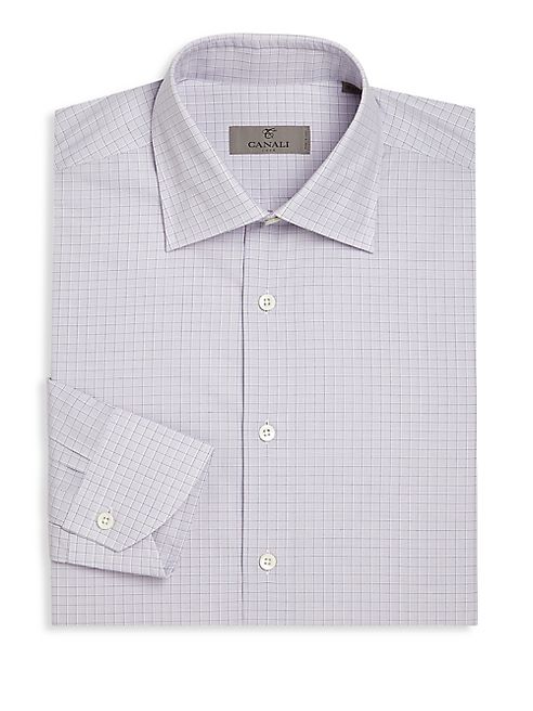 Canali - Regular-Fit Graph Check Shirt