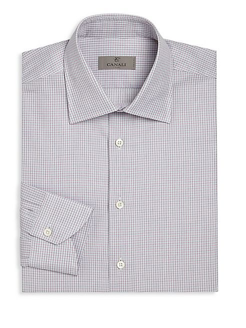 Canali - Regular-FitChecked Dress Shirt