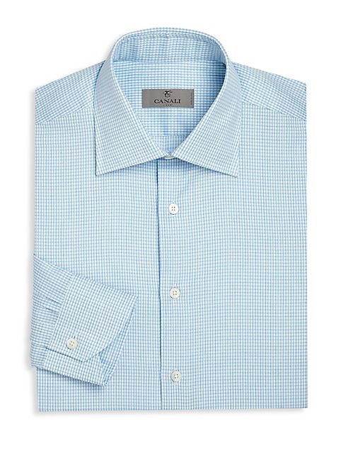 Canali - Checked Regular-Fit Dress Shirt