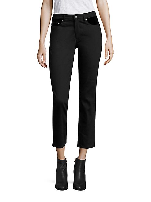 Acne Studios - Row Velvet Inset Cropped Jeans