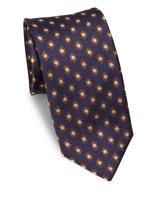 Canali - Geometric Silk Tie