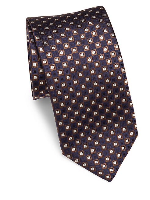 Canali - Embroidered Silk Tie