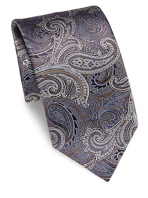 Canali - Paisley Patterned Silk Tie