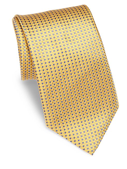 Canali - Dot Patterned Silk Tie