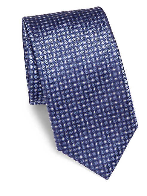 Canali - Embroidered Silk Tie