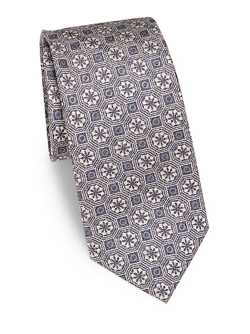 Canali - Floral Silk Tie