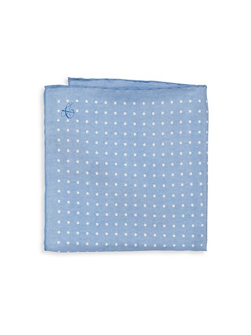 Canali - Polka Dot Silk Pocket Square