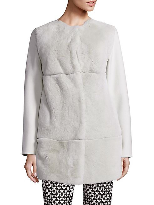 Weekend Max Mara - Diritto Rabbit Fur Paneled Coat