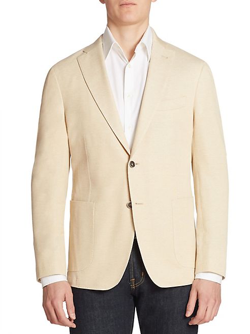 Saks Fifth Avenue Collection - Piquet Single-Breasted Blazer