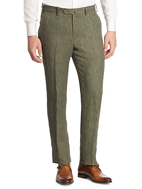 Saks Fifth Avenue Collection - Regular-Fit Linen Pants