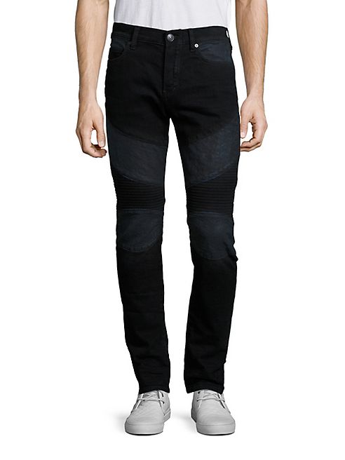 True Religion - Rocco Rebel Skinny-Fit Moto Jeans