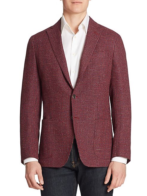 Saks Fifth Avenue Collection - Single-Breasted Wool & Silk Blend Blazer