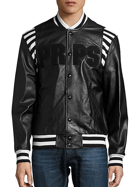 PRPS - Metallurgy Leather Bomber Jacket