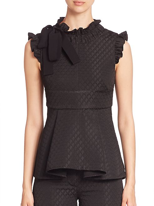 Erdem - Maddie Peplum Top